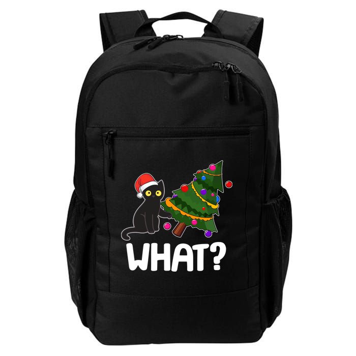 What? Bad Cat Knocking Over Christmas Tree Backpack