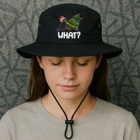 What? Bad Cat Knocking Over Christmas Tree Bucket Hat