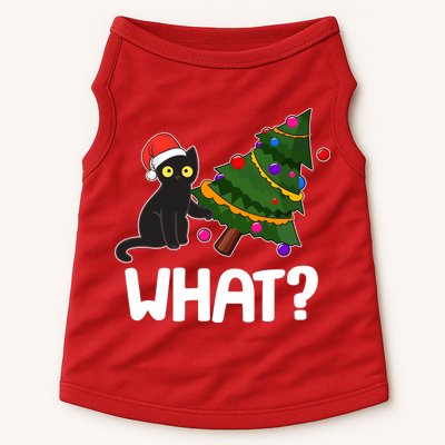 What? Bad Cat Knocking Over Christmas Tree Doggie Tank