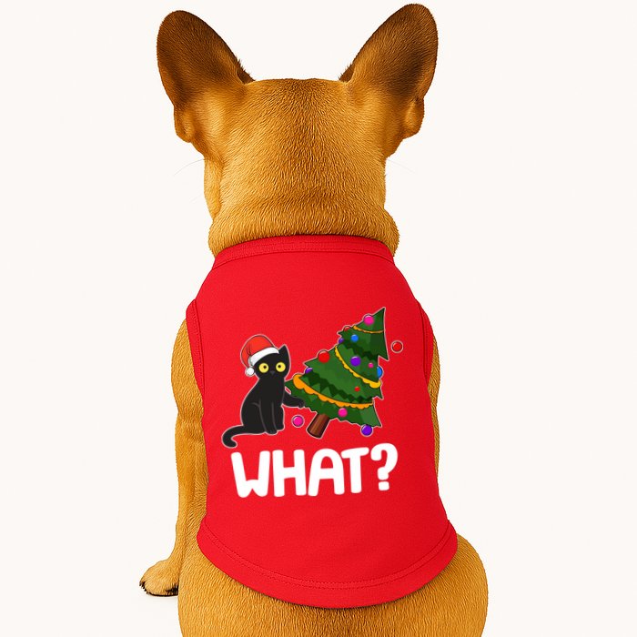 What? Bad Cat Knocking Over Christmas Tree Doggie Tank