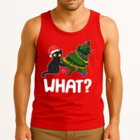 What? Bad Cat Knocking Over Christmas Tree Tank Top