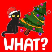 What? Bad Cat Knocking Over Christmas Tree Toddler T-Shirt