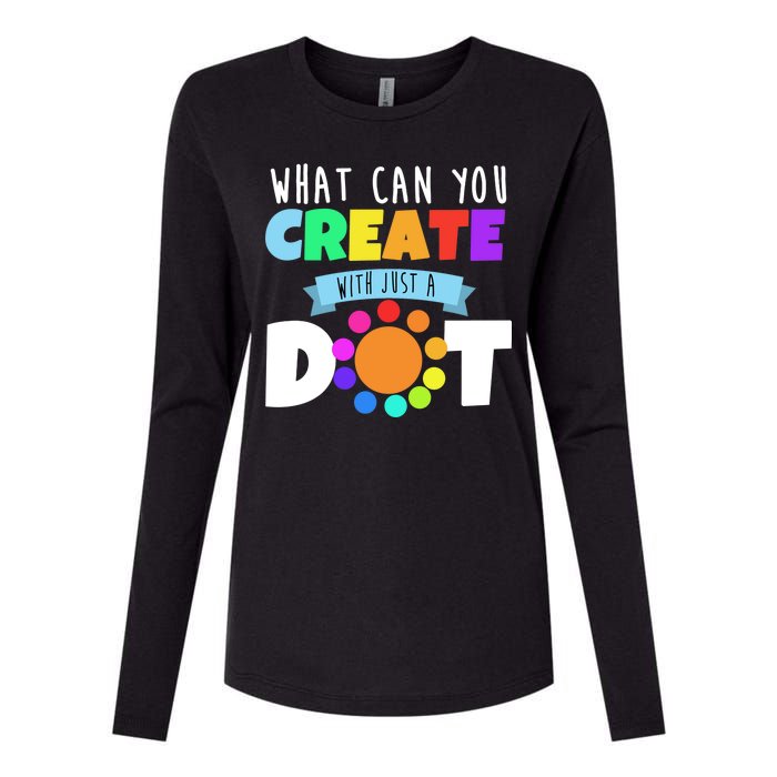 What Can You Create With Dots Womens Cotton Relaxed Long Sleeve T-Shirt