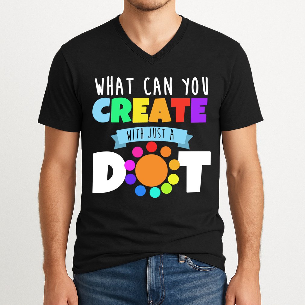 What Can You Create With Dots V-Neck T-Shirt