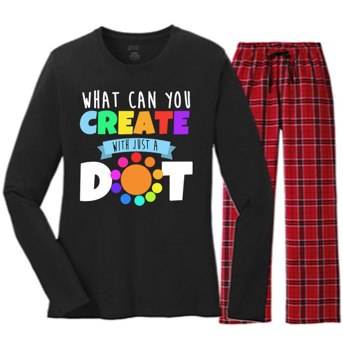 What Can You Create With Dots Women's Long Sleeve Flannel Pajama Set 