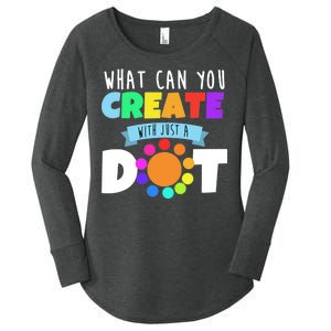 What Can You Create With Dots Women's Perfect Tri Tunic Long Sleeve Shirt