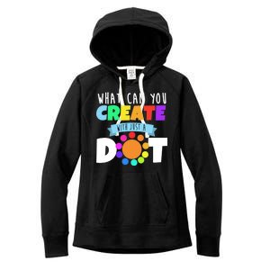 What Can You Create With Dots Women's Fleece Hoodie