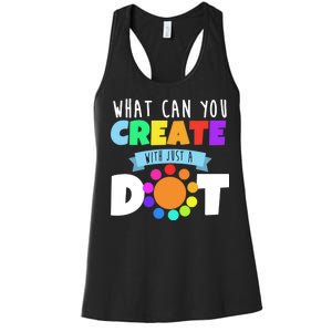 What Can You Create With Dots Women's Racerback Tank