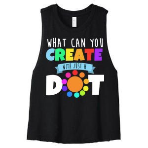 What Can You Create With Dots Women's Racerback Cropped Tank