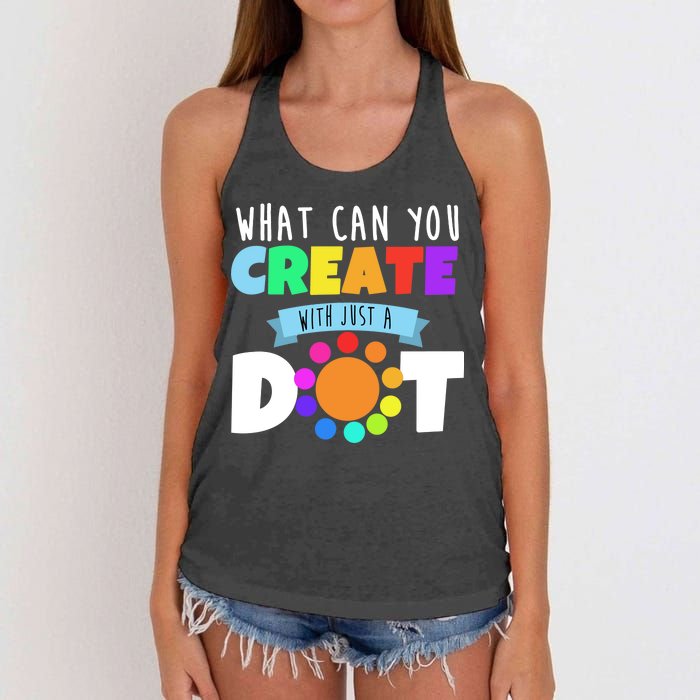 What Can You Create With Dots Women's Knotted Racerback Tank