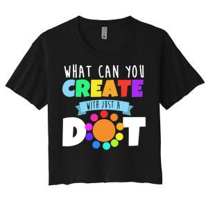 What Can You Create With Dots Women's Crop Top Tee