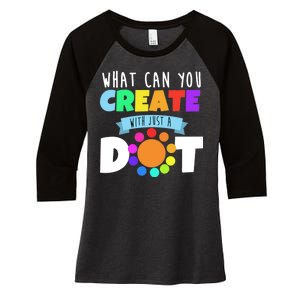 What Can You Create With Dots Women's Tri-Blend 3/4-Sleeve Raglan Shirt