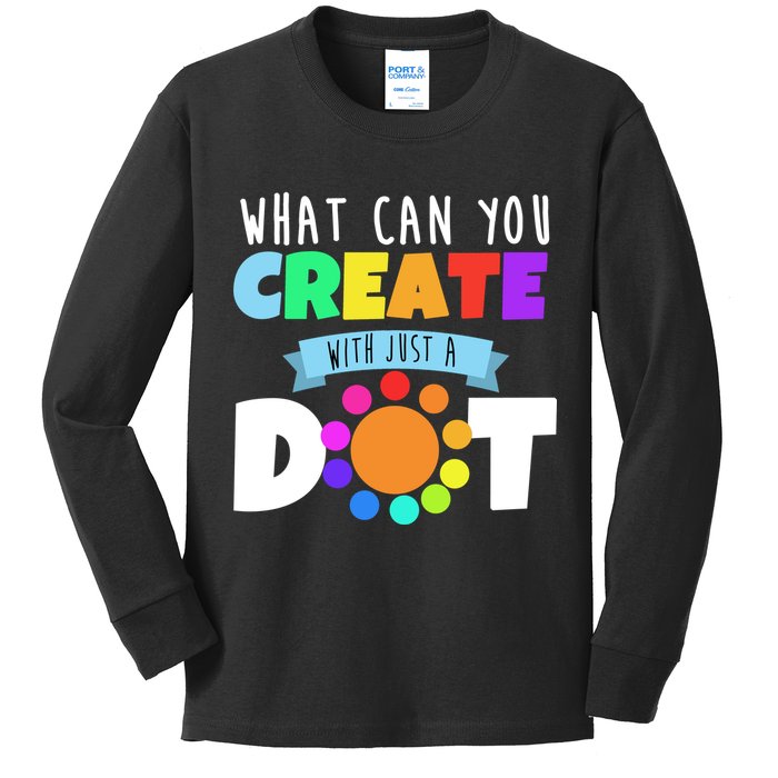 What Can You Create With Dots Kids Long Sleeve Shirt