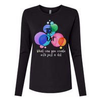 What Can You Create With Just A Dot Womens Cotton Relaxed Long Sleeve T-Shirt