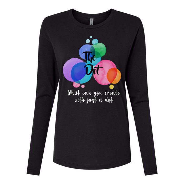 What Can You Create With Just A Dot Womens Cotton Relaxed Long Sleeve T-Shirt