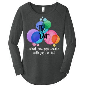 What Can You Create With Just A Dot Women's Perfect Tri Tunic Long Sleeve Shirt