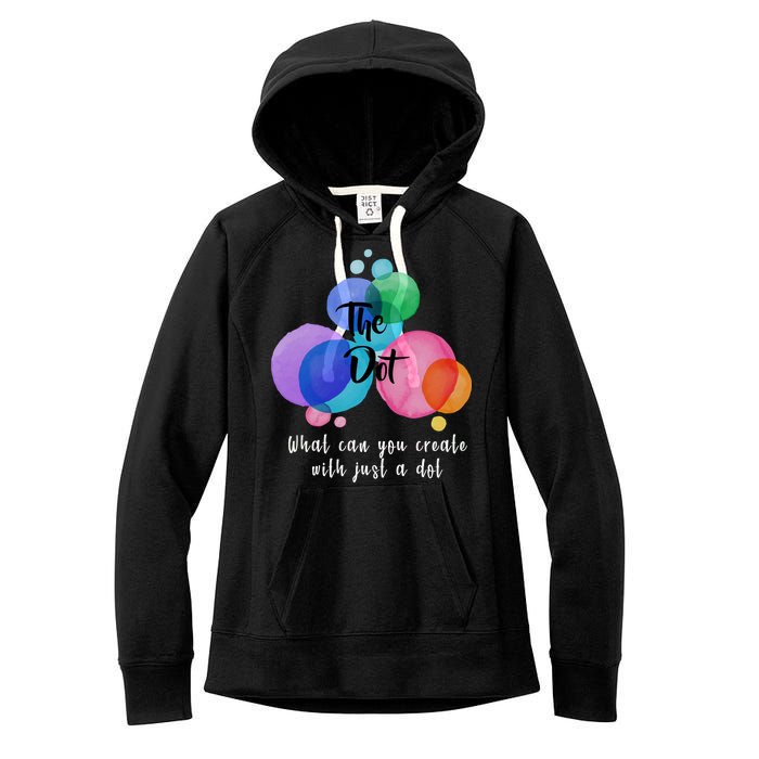 What Can You Create With Just A Dot Women's Fleece Hoodie