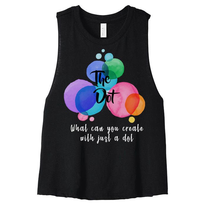 What Can You Create With Just A Dot Women's Racerback Cropped Tank