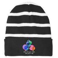 What Can You Create With Just A Dot Striped Beanie with Solid Band