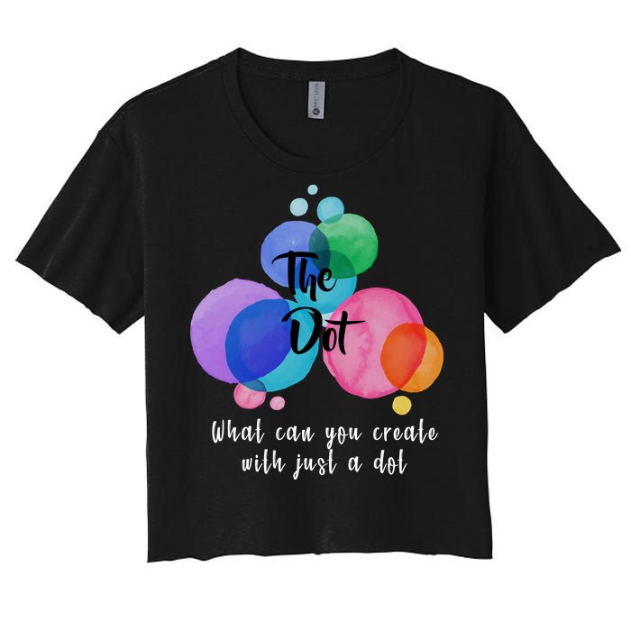 What Can You Create With Just A Dot Women's Crop Top Tee