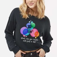 What Can You Create With Just A Dot Cropped Pullover Crew