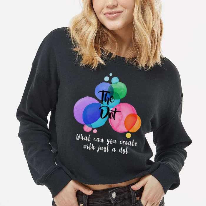 What Can You Create With Just A Dot Cropped Pullover Crew