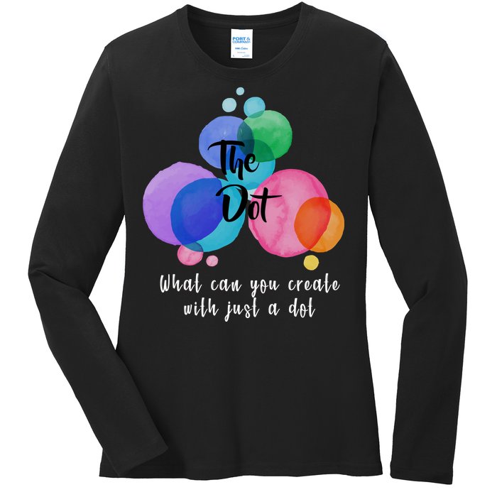 What Can You Create With Just A Dot Ladies Long Sleeve Shirt