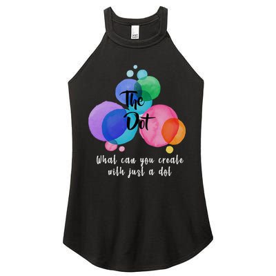 What Can You Create With Just A Dot Women's Perfect Tri Rocker Tank