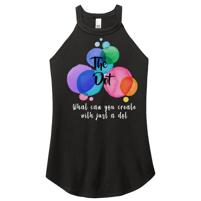 What Can You Create With Just A Dot Women's Perfect Tri Rocker Tank