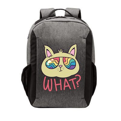 What Cat Rainbow Sunglasses Vector Backpack
