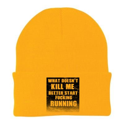 What Doesn't Kill Me Better Start Running Knit Cap Winter Beanie