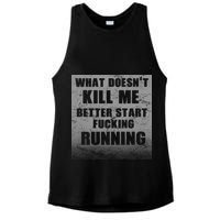 What Doesn't Kill Me Better Start Running Ladies PosiCharge Tri-Blend Wicking Tank