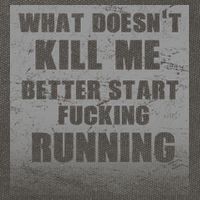 What Doesn't Kill Me Better Start Running Cotton Canvas Backpack