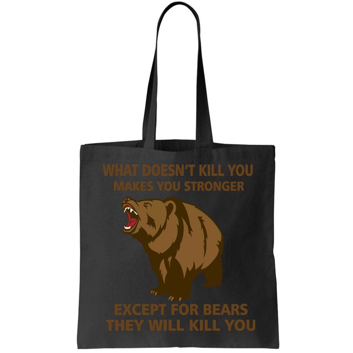 What Doesn't Kill You Makes You Stronger Except For Bears Bag