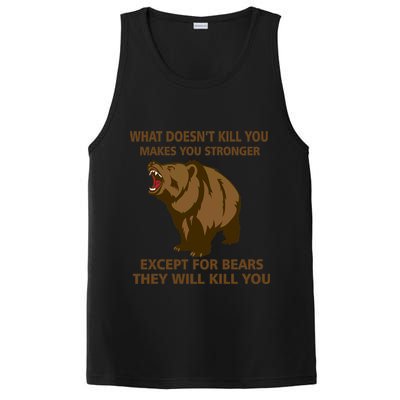 What Doesn't Kill You Makes You Stronger Except For Bears PosiCharge Competitor Tank