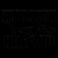 What Doesn't Kill You Makes You Stronger Except Sharks 16oz Travel Tumbler