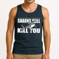 What Doesn't Kill You Stronger Except Sharks Tank Top