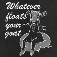 What Ever Floats Your Goat Large Microfiber Waffle Golf Towel