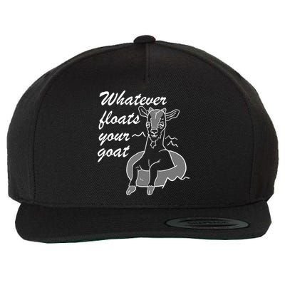 What Ever Floats Your Goat Wool Snapback Cap