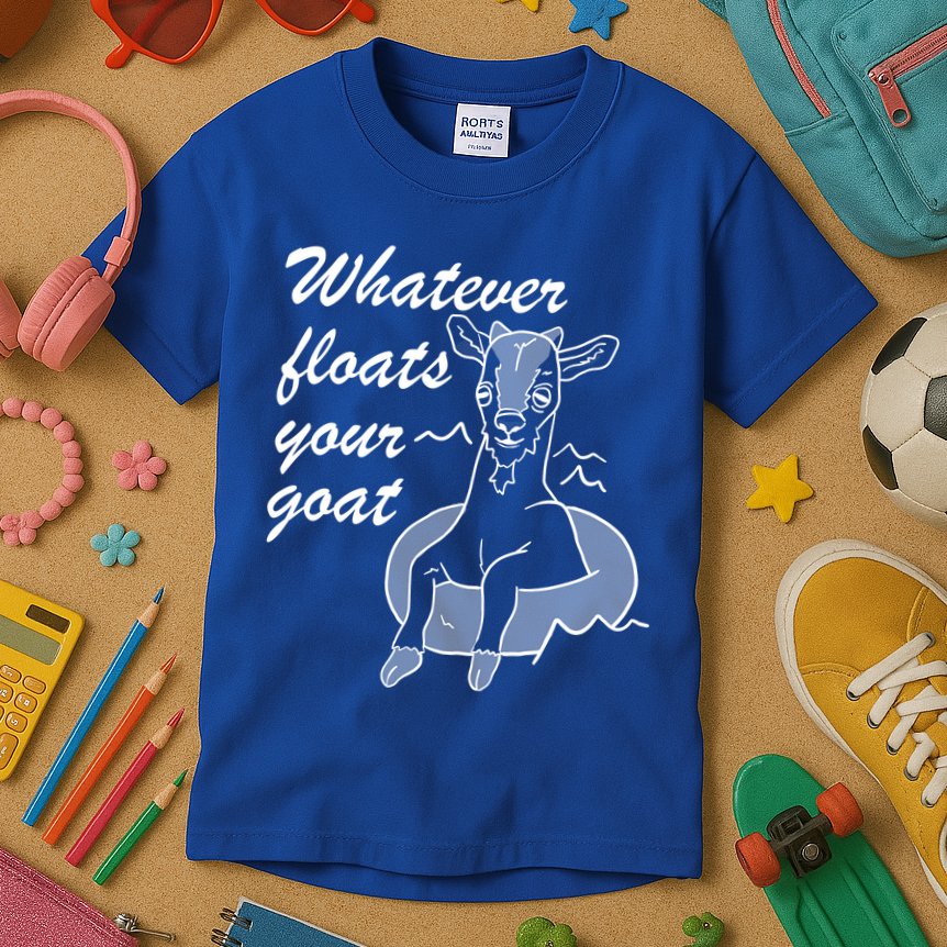 What Ever Floats Your Goat Kids T-Shirt
