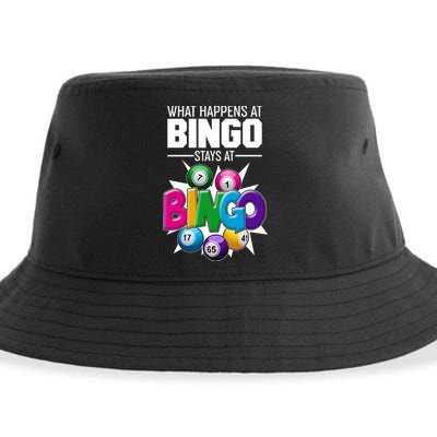 What Happens At Bingo Stays At Bingo Sustainable Bucket Hat