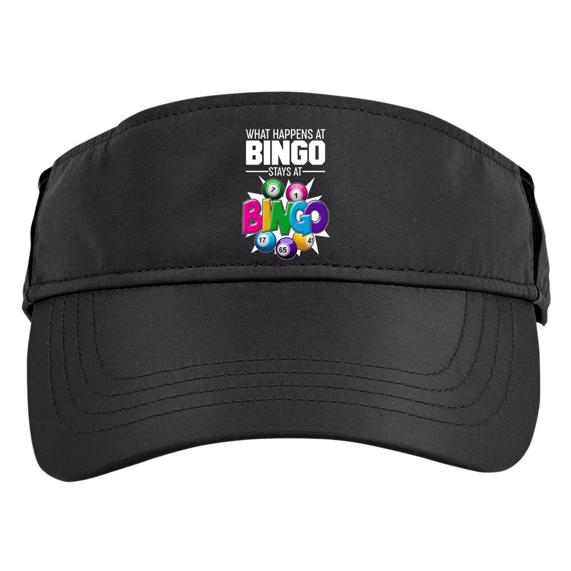What Happens At Bingo Stays At Bingo Adult Drive Performance Visor