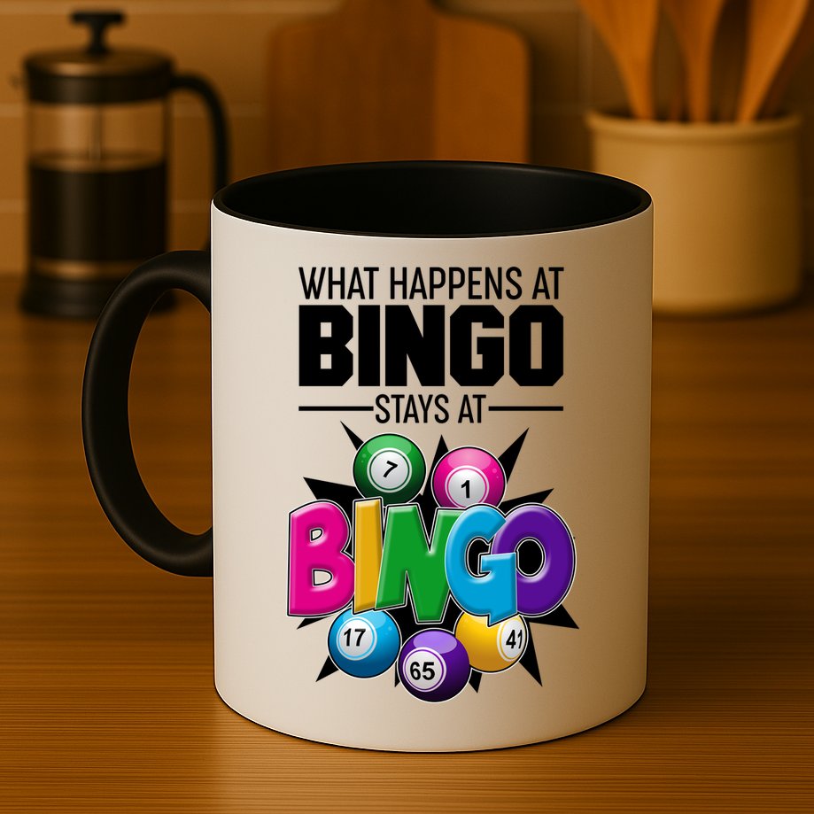 What Happens At Bingo Stays At Bingo Mug