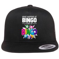 What Happens At Bingo Stays At Bingo Flatbill Hat