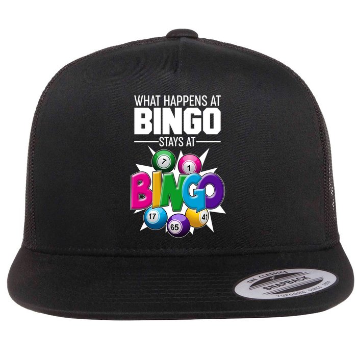 What Happens At Bingo Stays At Bingo Flatbill Hat