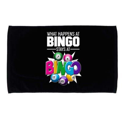 What Happens At Bingo Stays At Bingo Microfiber Hand Towel