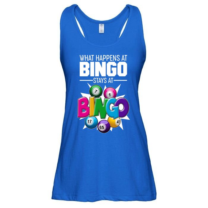 What Happens At Bingo Stays At Bingo Ladies Essential Flowy Tank