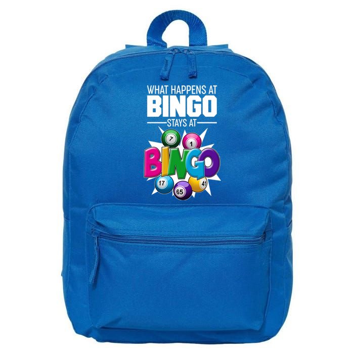 What Happens At Bingo Stays At Bingo 16 in Basic Backpack