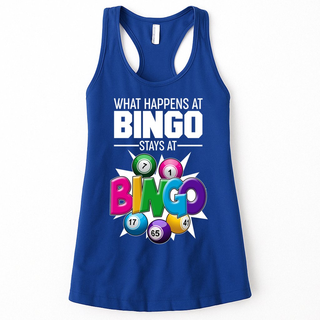 What Happens At Bingo Stays At Bingo Womens Tank Top