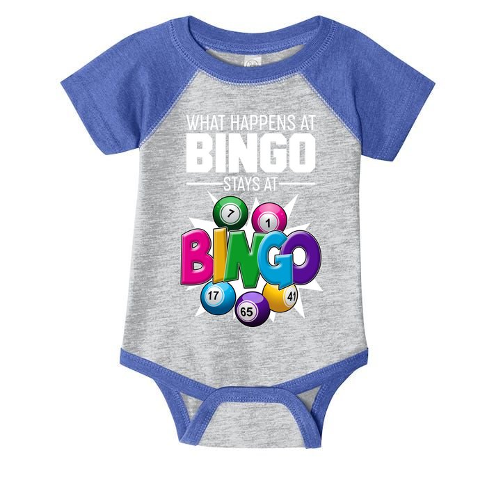 What Happens At Bingo Stays At Bingo Infant Baby Jersey Bodysuit